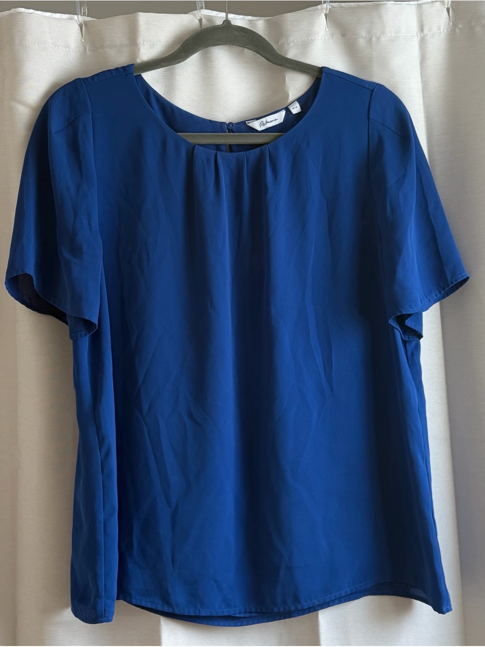 Reitmans Royal Blue Short-Sleeve Blouse
